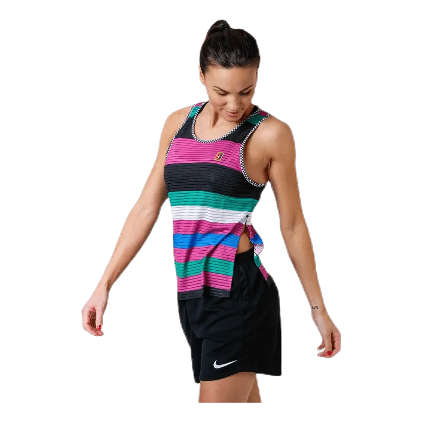 Court Printed Dry Tank Pink/Blue
