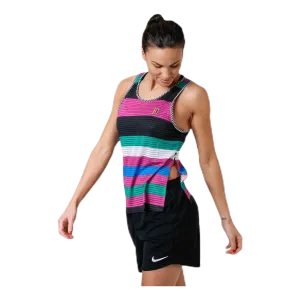 Court Printed Dry Tank Pink/Blue