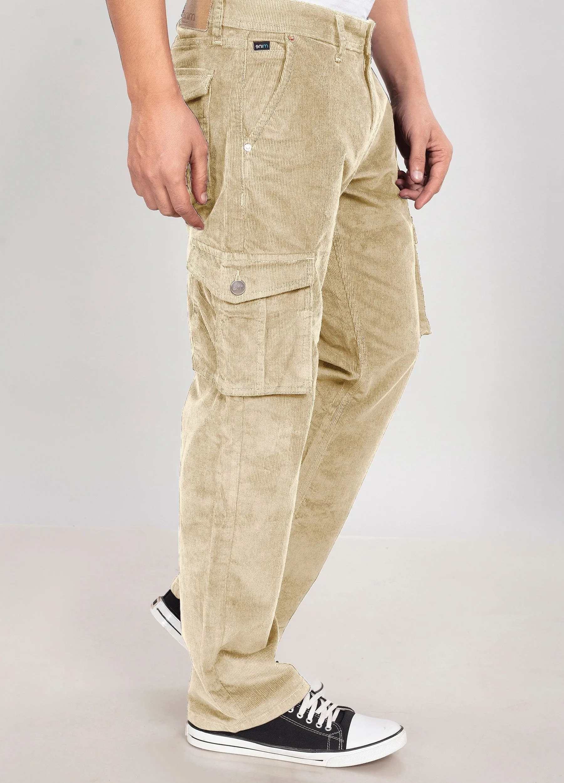 Cream Classic Cargo Corduroy