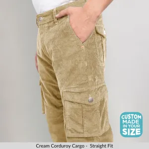 Cream Classic Cargo Corduroy