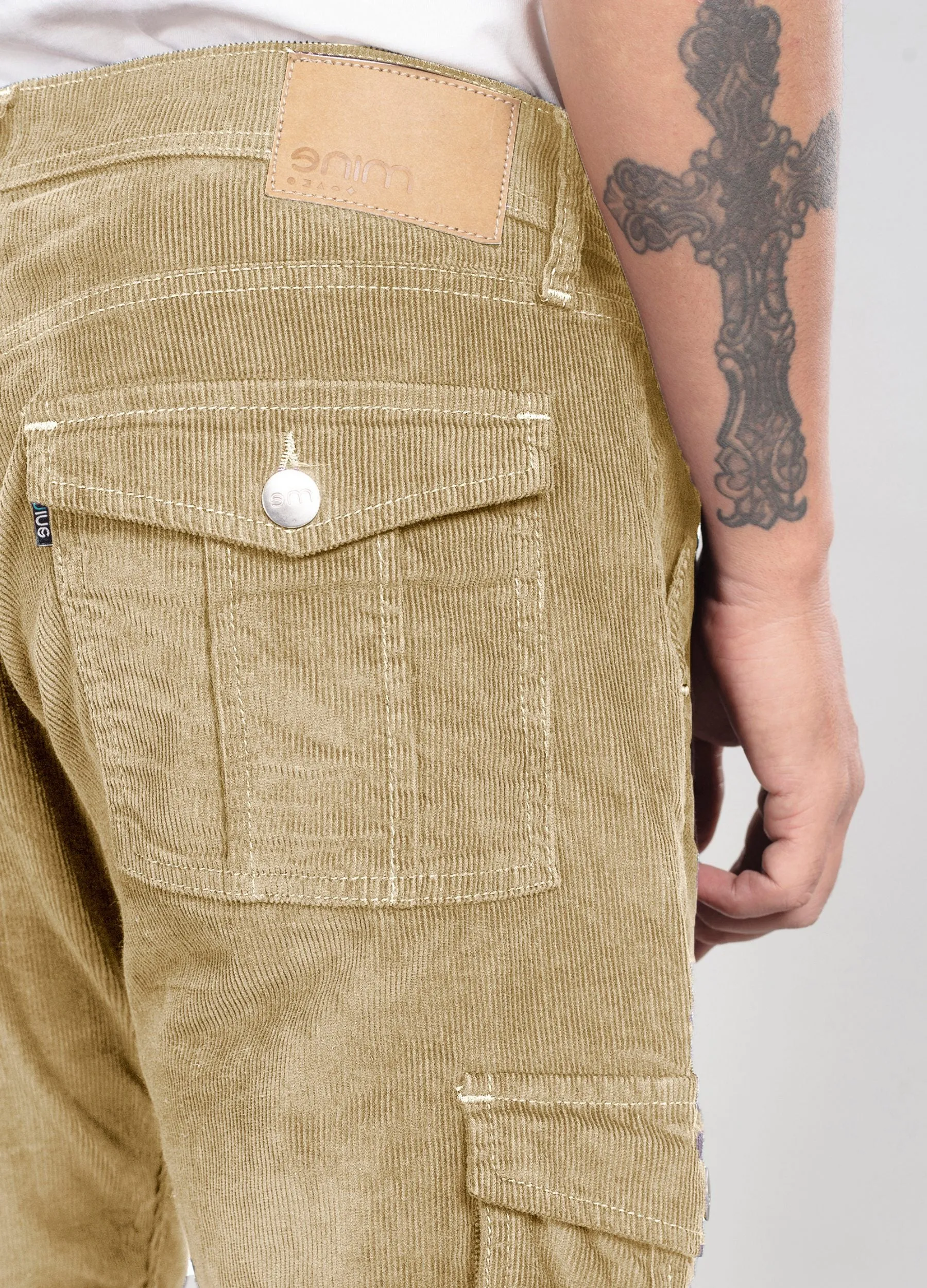 Cream Classic Cargo Corduroy