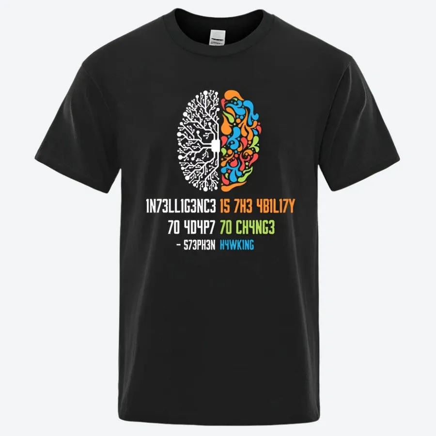 Creative Brain Graphic Quote T-Shirts