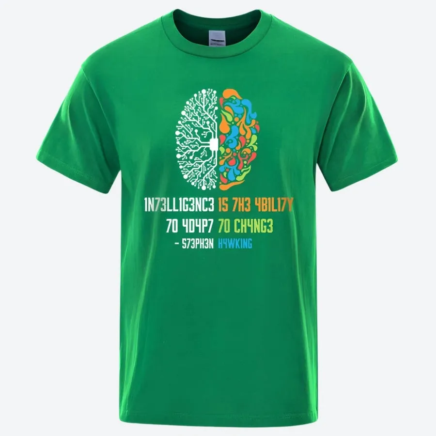 Creative Brain Graphic Quote T-Shirts