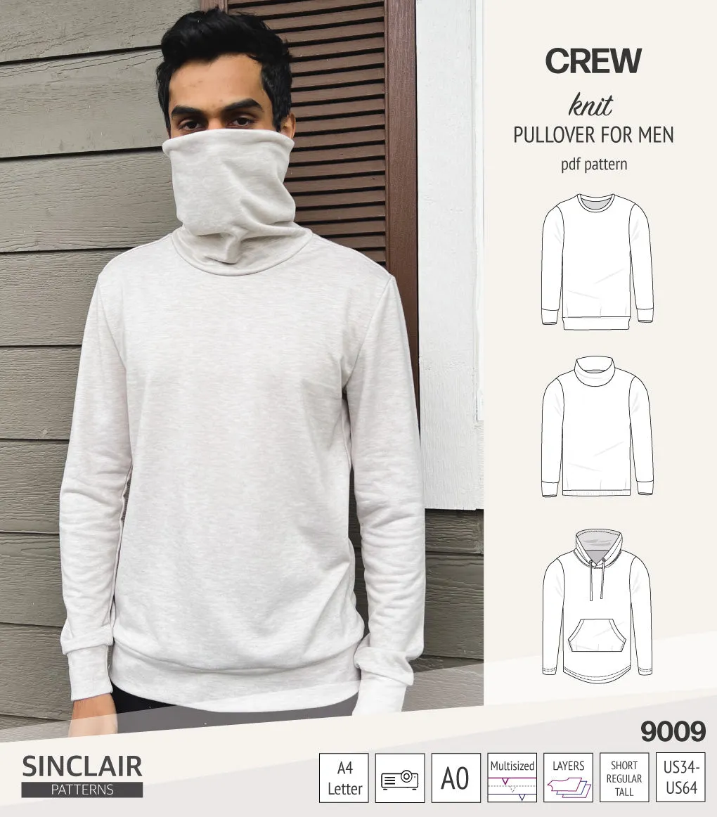 Crew pullover for men (PDF)
