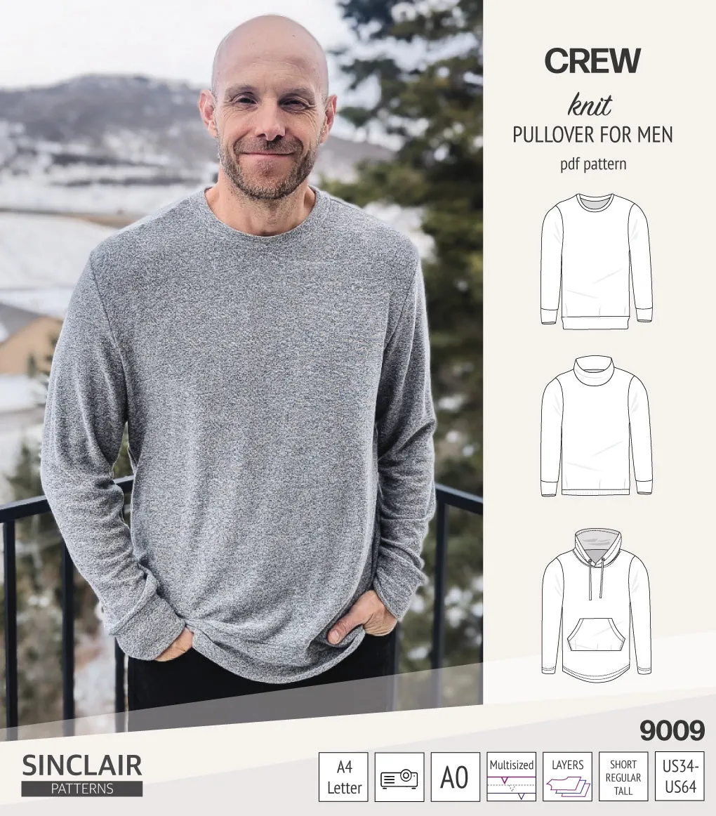 Crew pullover for men (PDF)