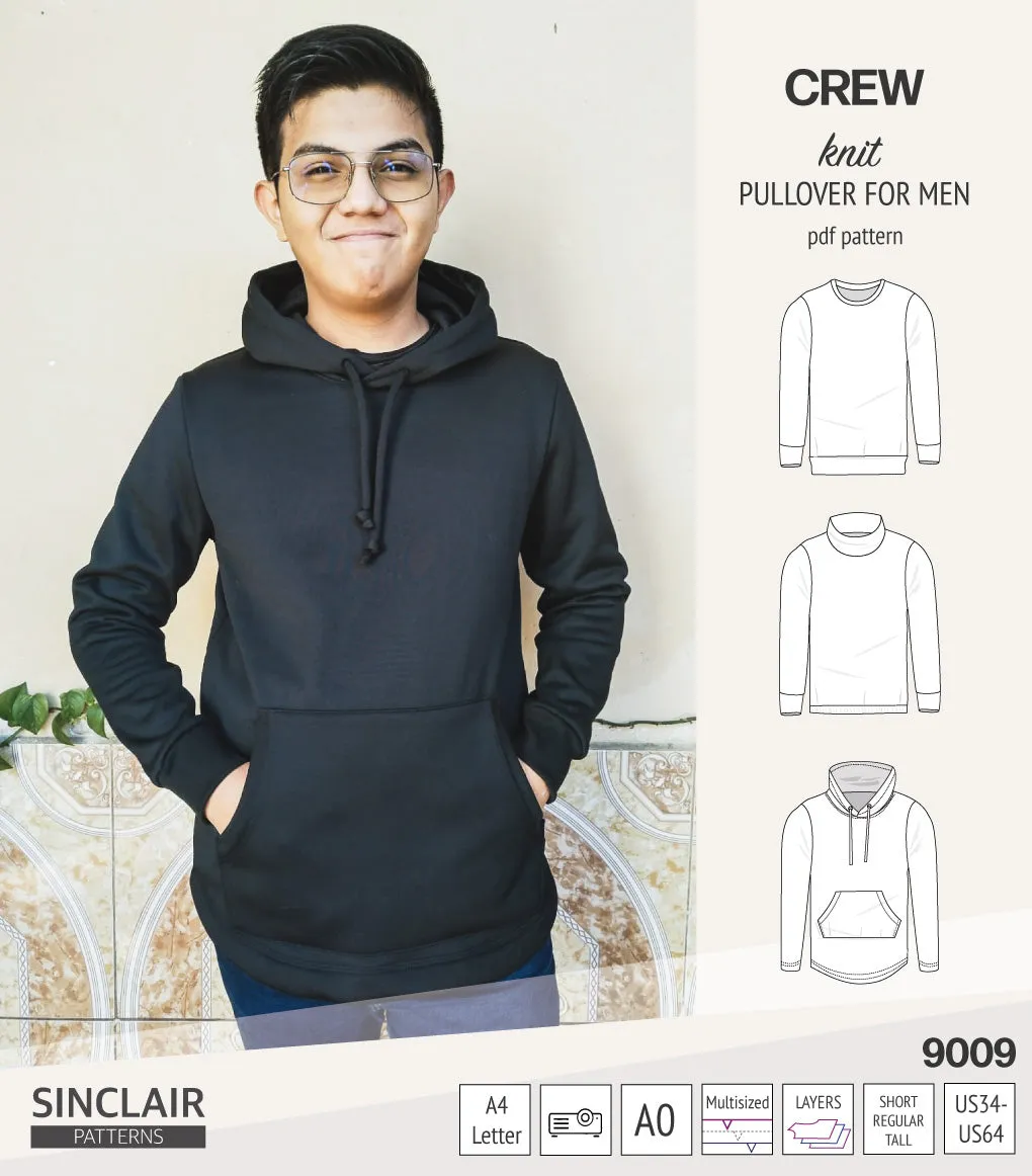 Crew pullover for men (PDF)