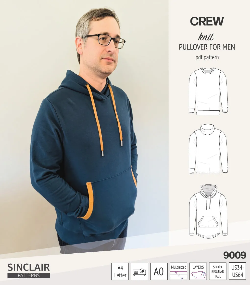 Crew pullover for men (PDF)