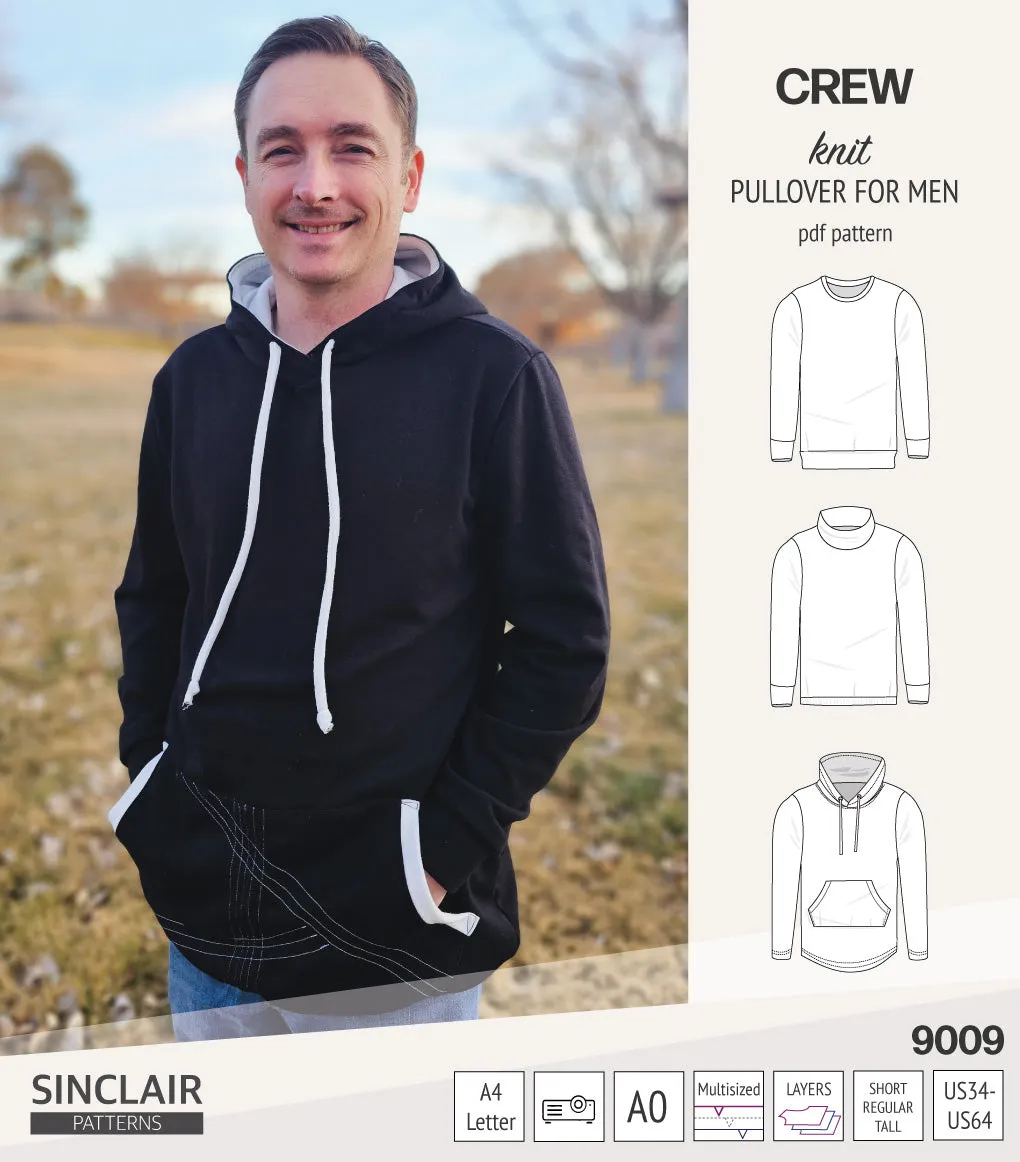 Crew pullover for men (PDF)