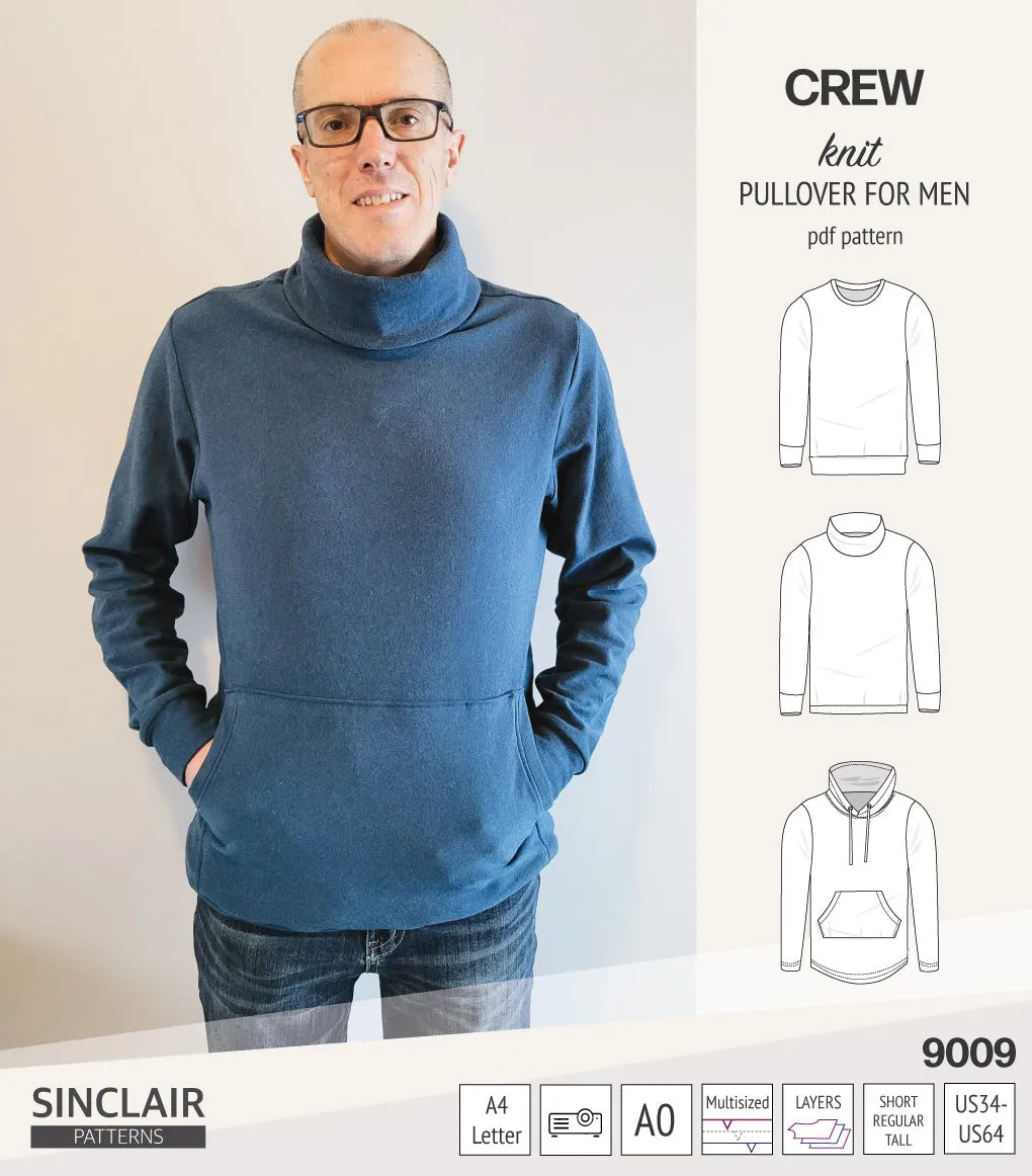 Crew pullover for men (PDF)
