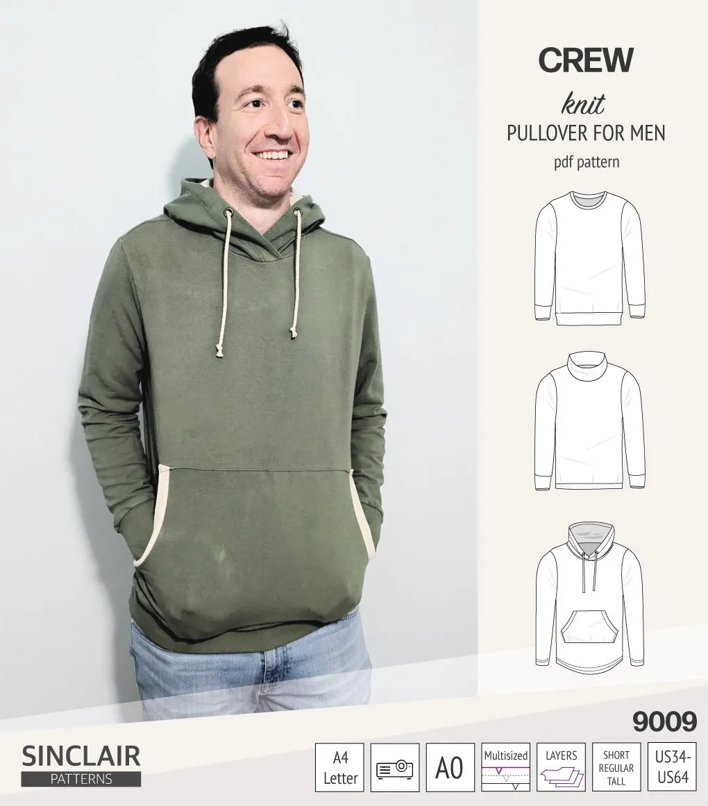 Crew pullover for men (PDF)