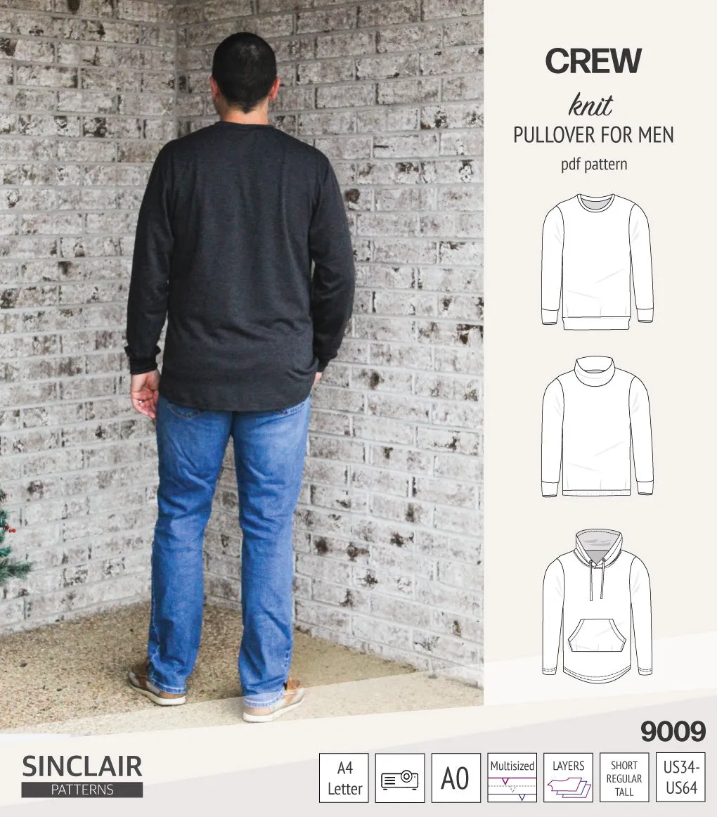 Crew pullover for men (PDF)