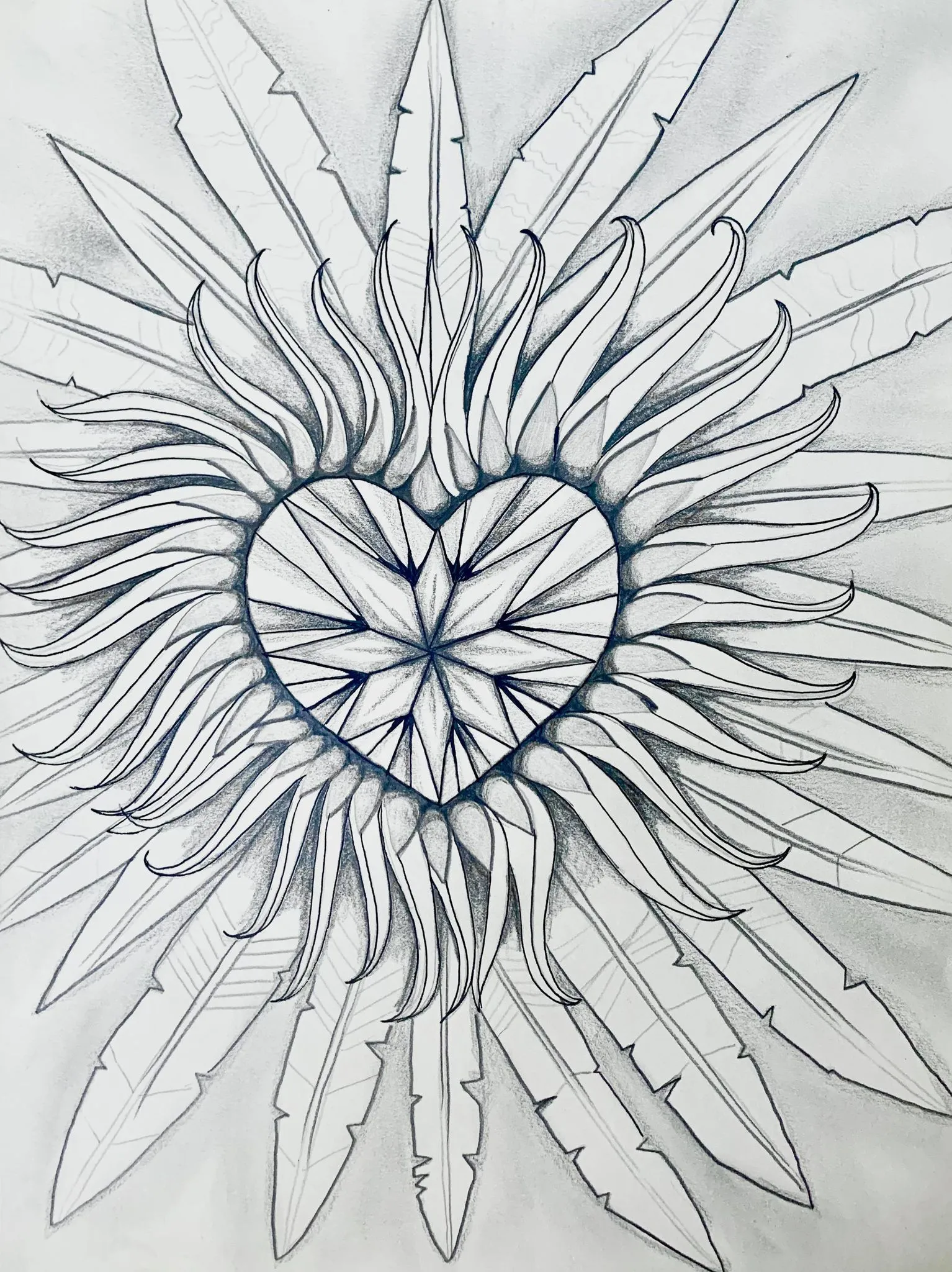 Crystalline Heart Leggings