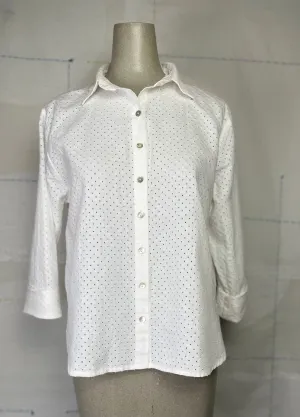 Cut Loose  ~  Pinhole Crop Easy Shirt - Laundered