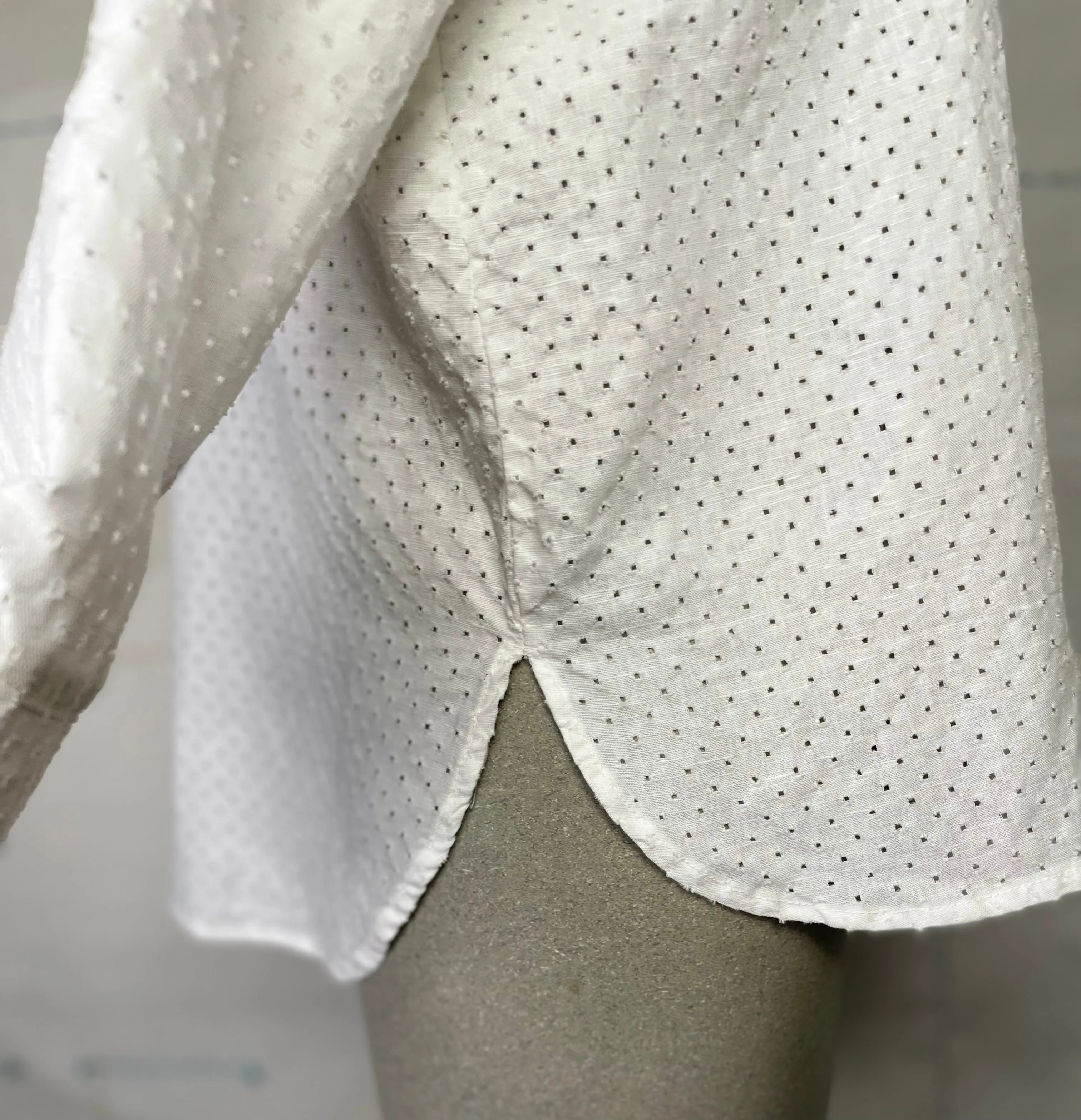 Cut Loose  ~  Pinhole Crop Easy Shirt - Laundered