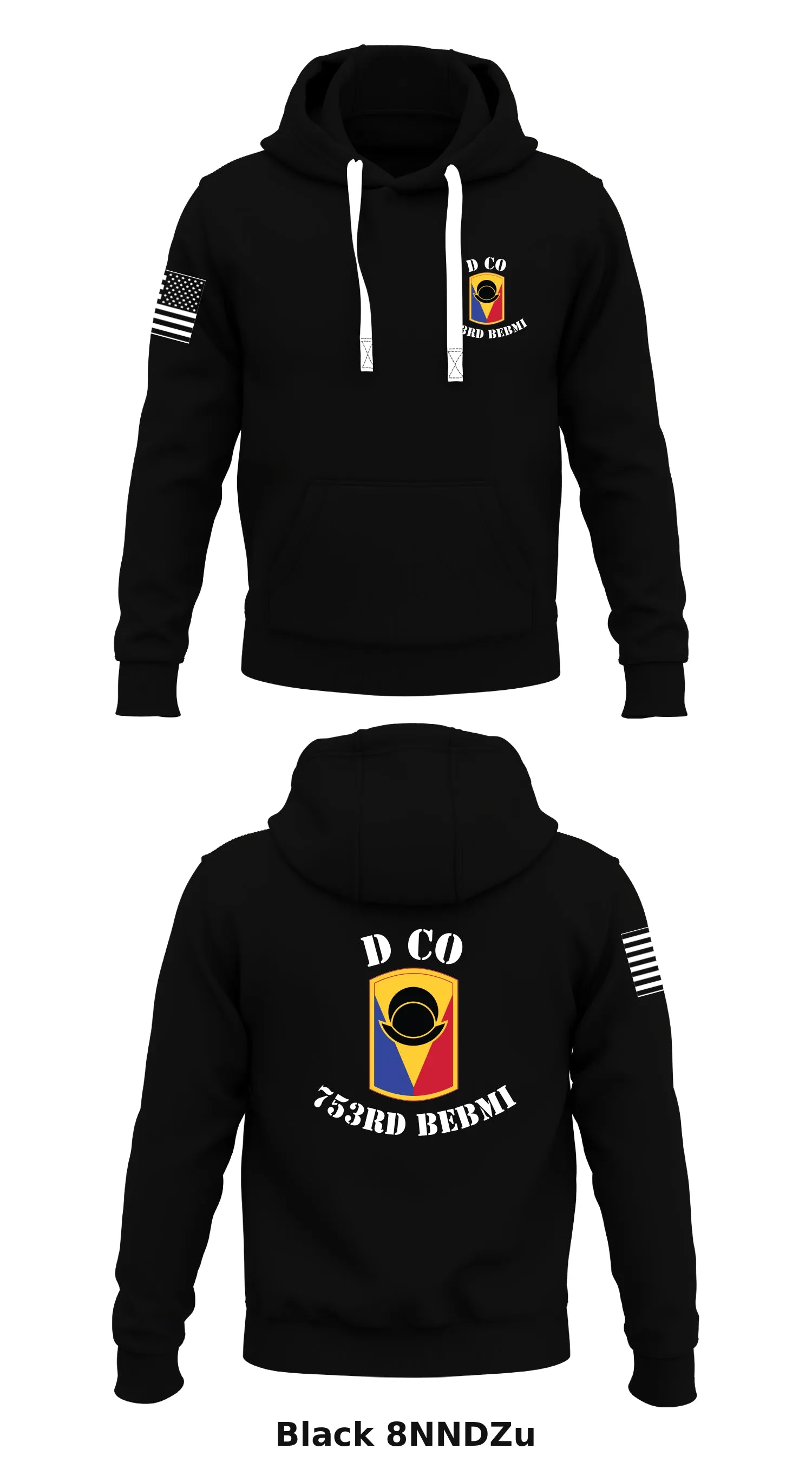 D Co, 753rd BEBMI Store 1  Core Men's Hooded Performance Sweatshirt - 8NNDZu