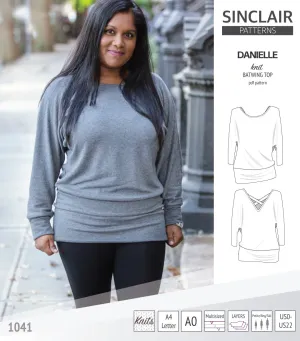 Danielle relaxed fit batwing knit top (PDF)