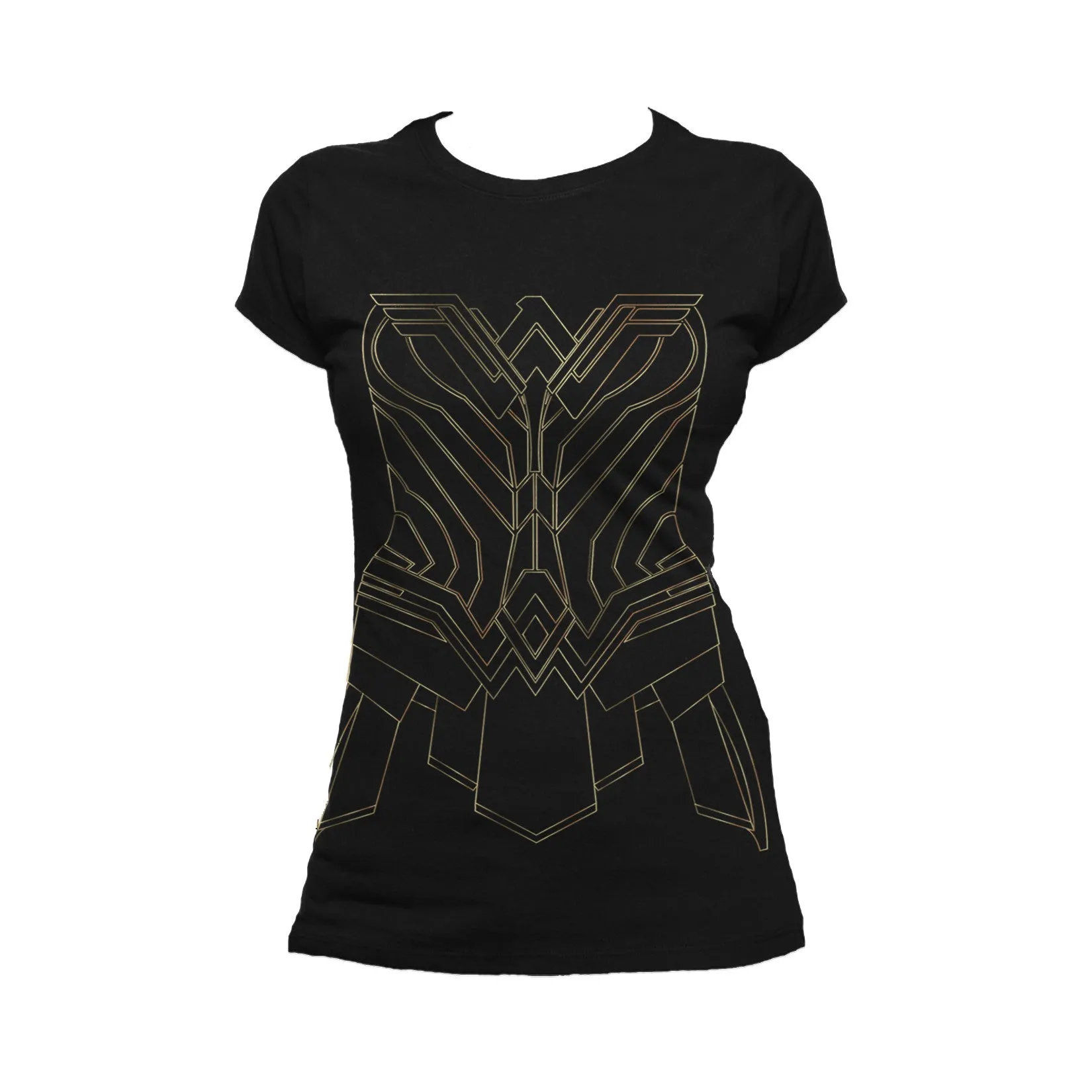 DC Wonder Woman Cosplay Official Women's T-shirt (Black)
