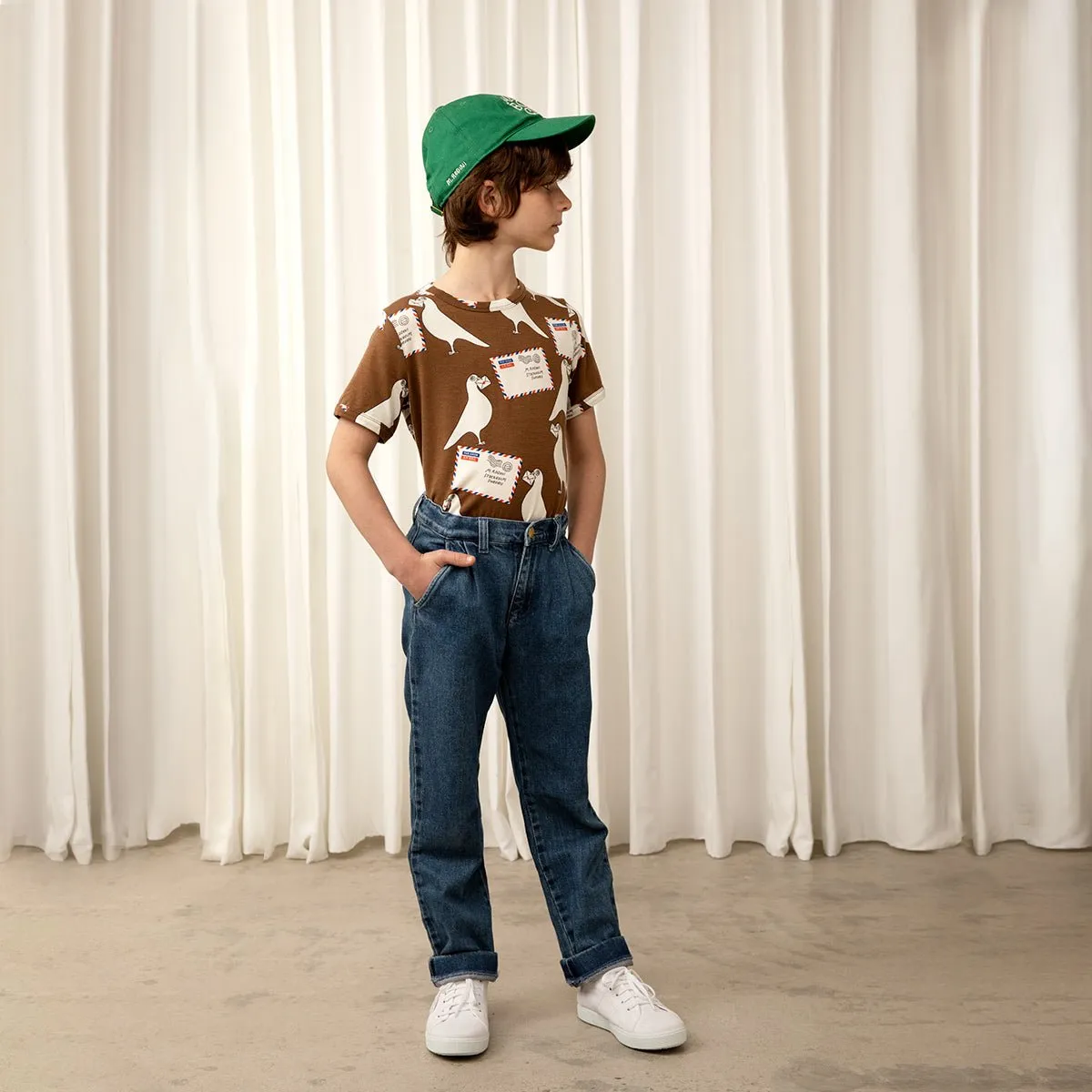Denim-Chinos aus Bio Baumwolle