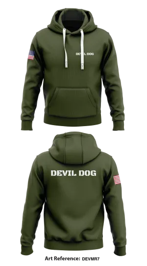 Devil dog Store 1  Core Men's Hooded Performance Sweatshirt - DEvmr7