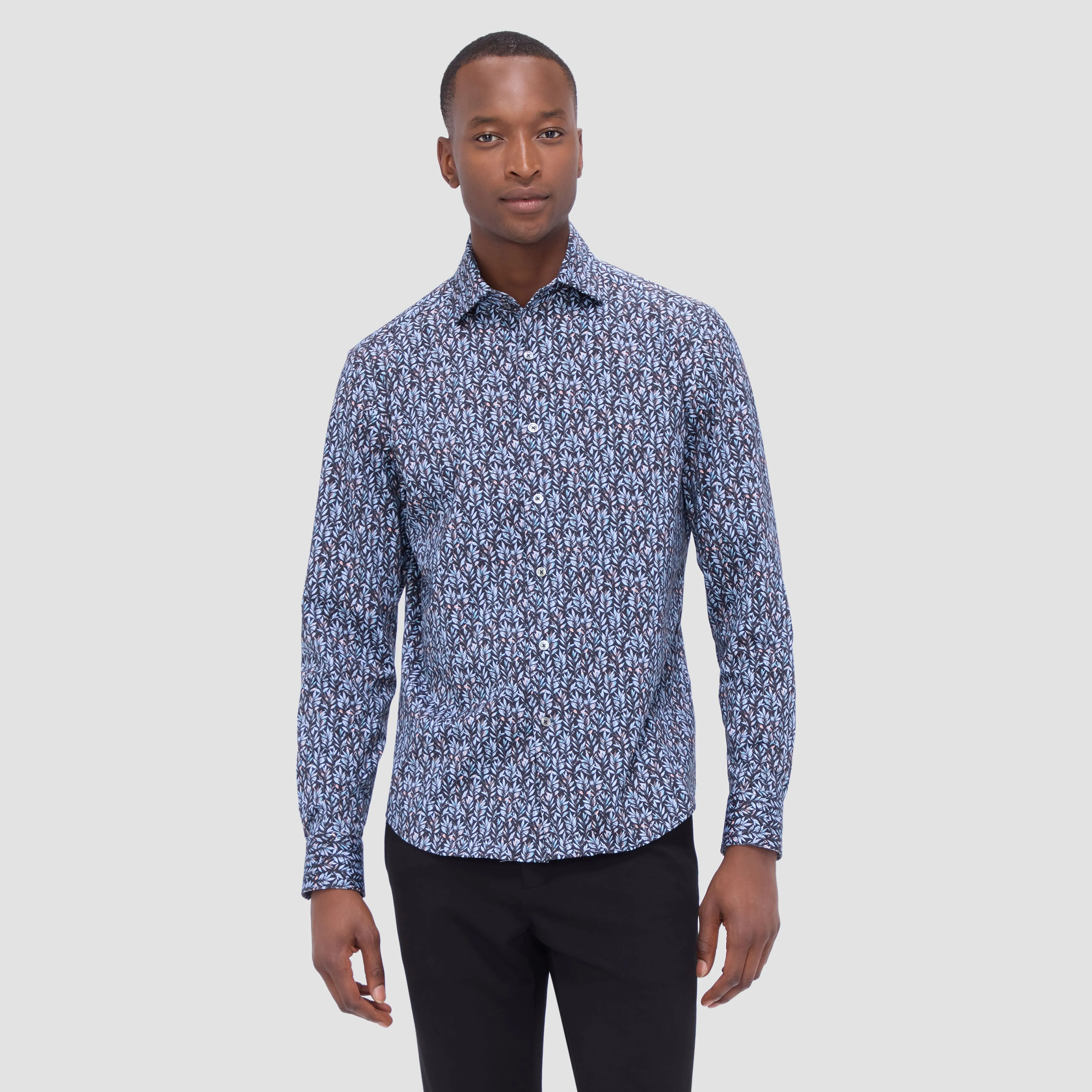 Devon Leaf Print OoohCotton Shirt
