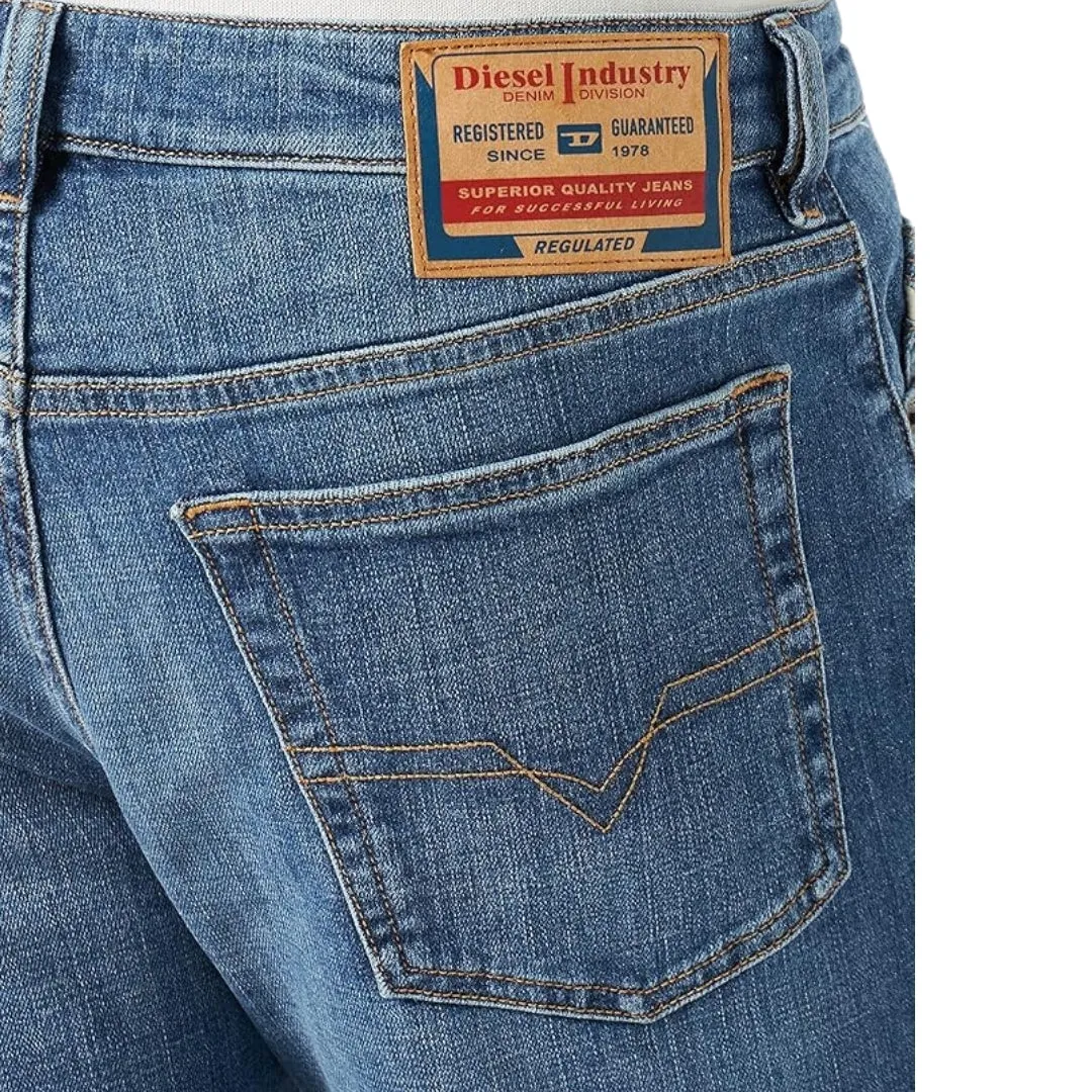 Diesel Mens D-Mihtry 0IHAT Jeans Blue