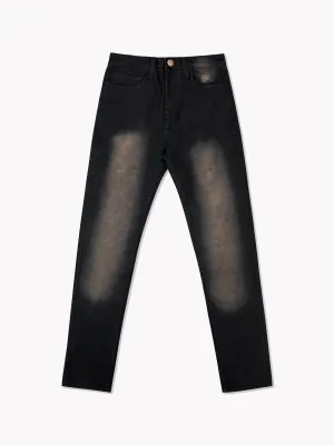 Distressed Denim-Black
