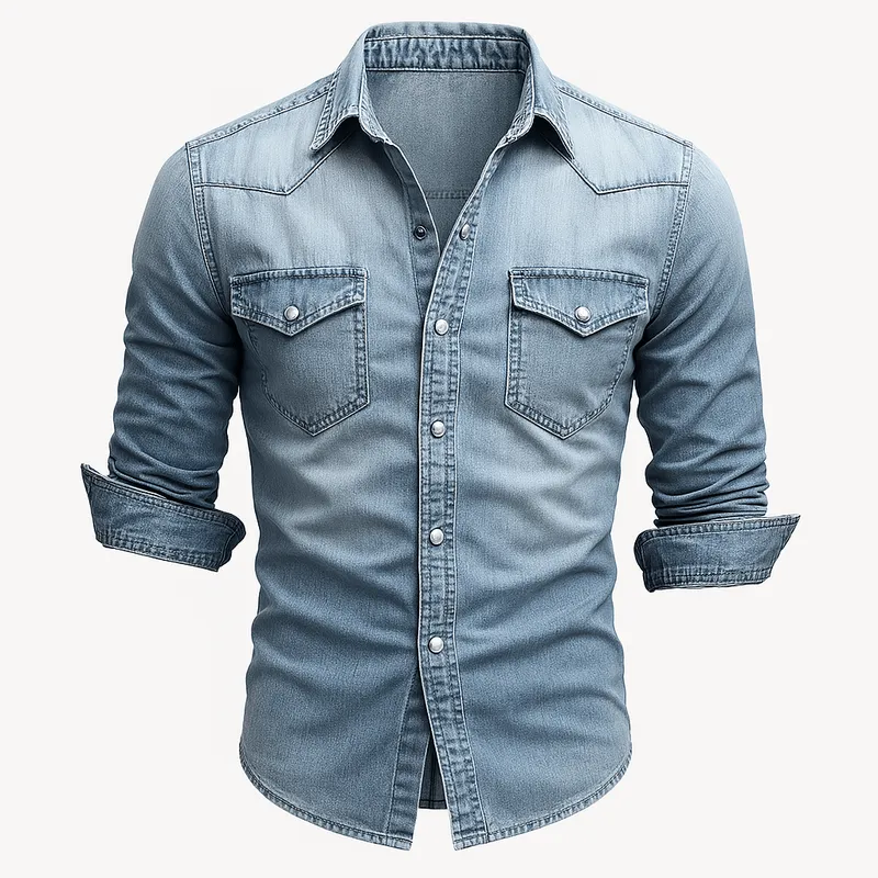 Domoir | Sculpted Denim Shirt