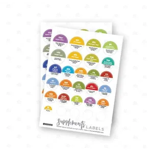doTERRA Supplements Labels (single sheet of 28 labels)