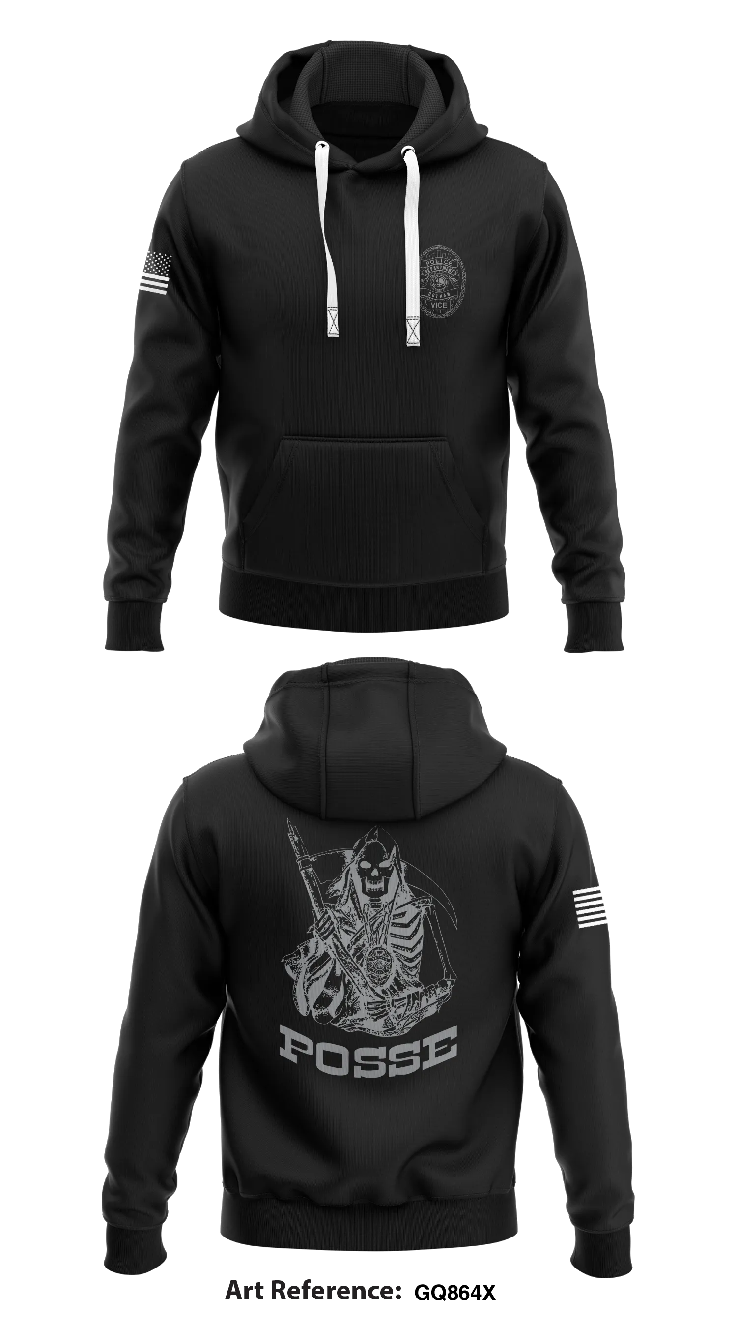 Dothan Narcotics Division  Store 1  - gq864x Core Men's Hooded Performance Sweatshirt - -Vice-