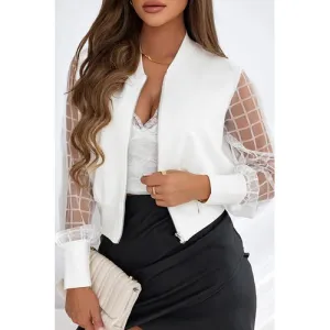 'Drusilla' Mesh Sleeve Jacket