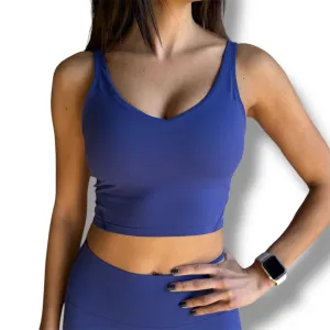 Essential Padded Top - Blue Iris