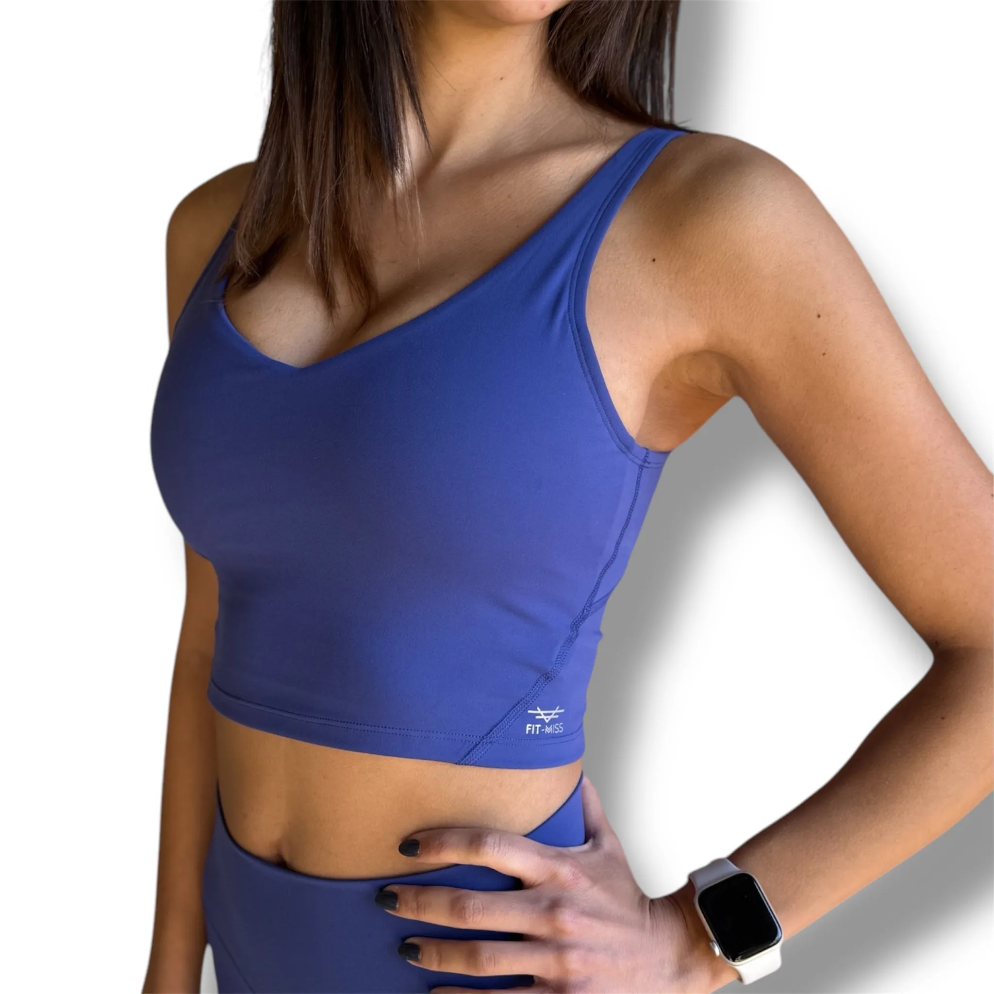 Essential Padded Top - Blue Iris