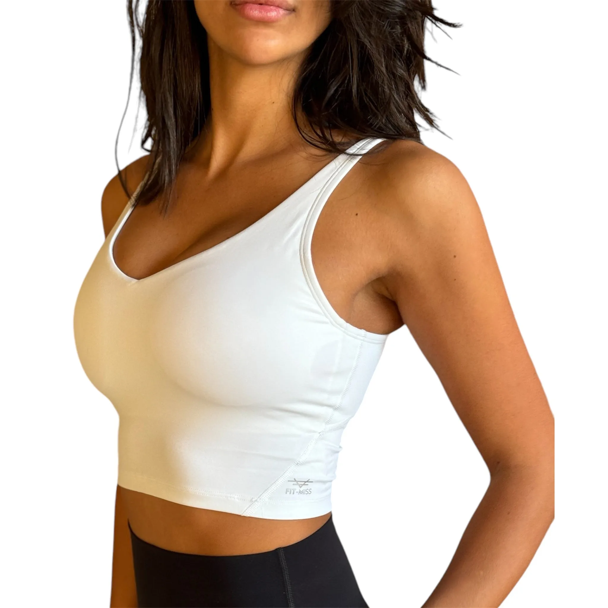 Essential Padded Top - White