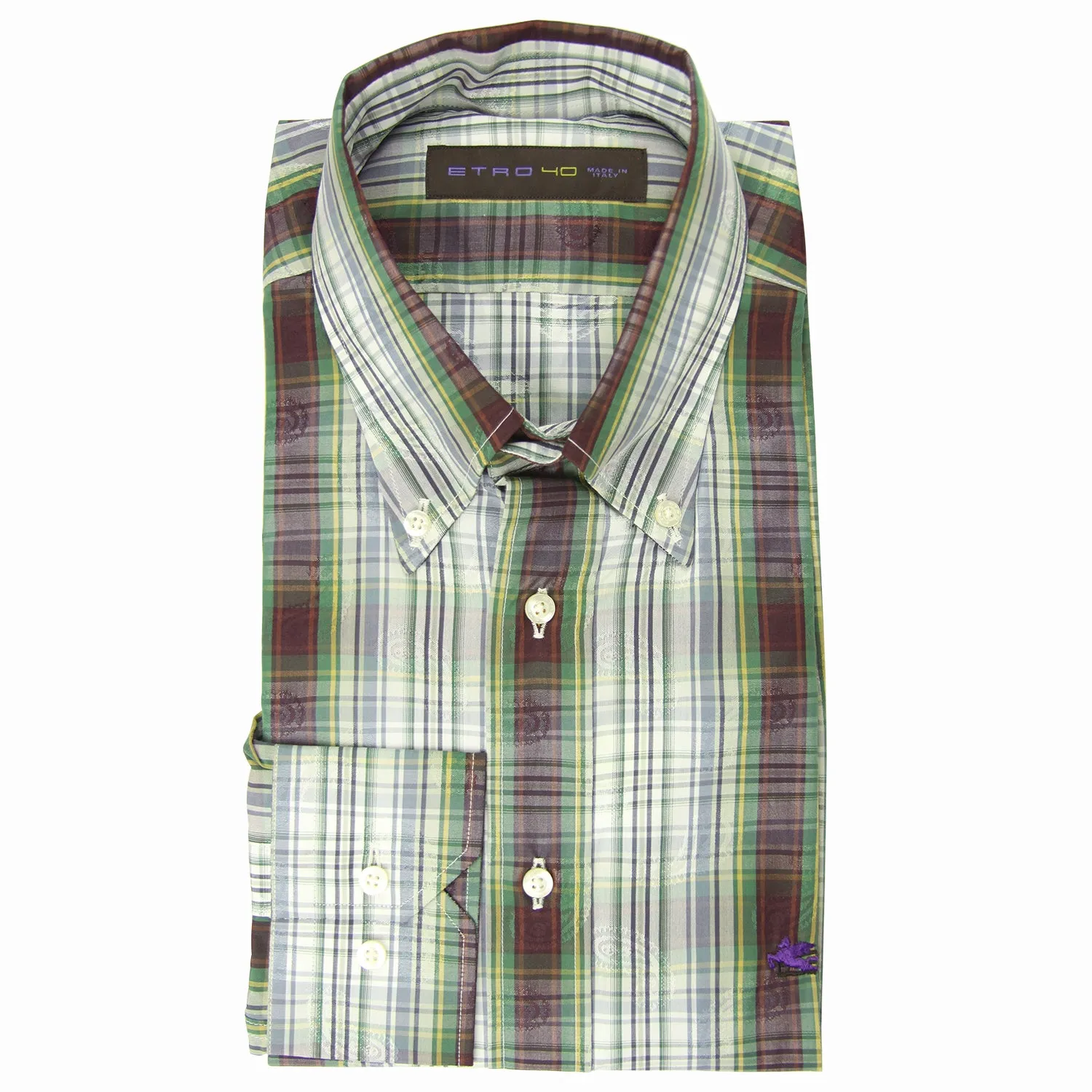 Etro Green Shirt - Slim