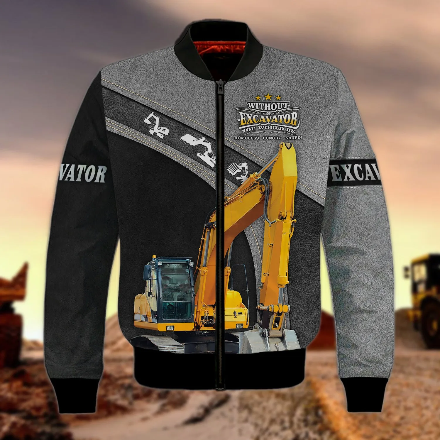 Excavator Driver Hoodie Tshirt Sweatshirt for Men & Women