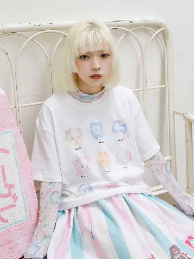 Fancy Animal Print Loose Tee