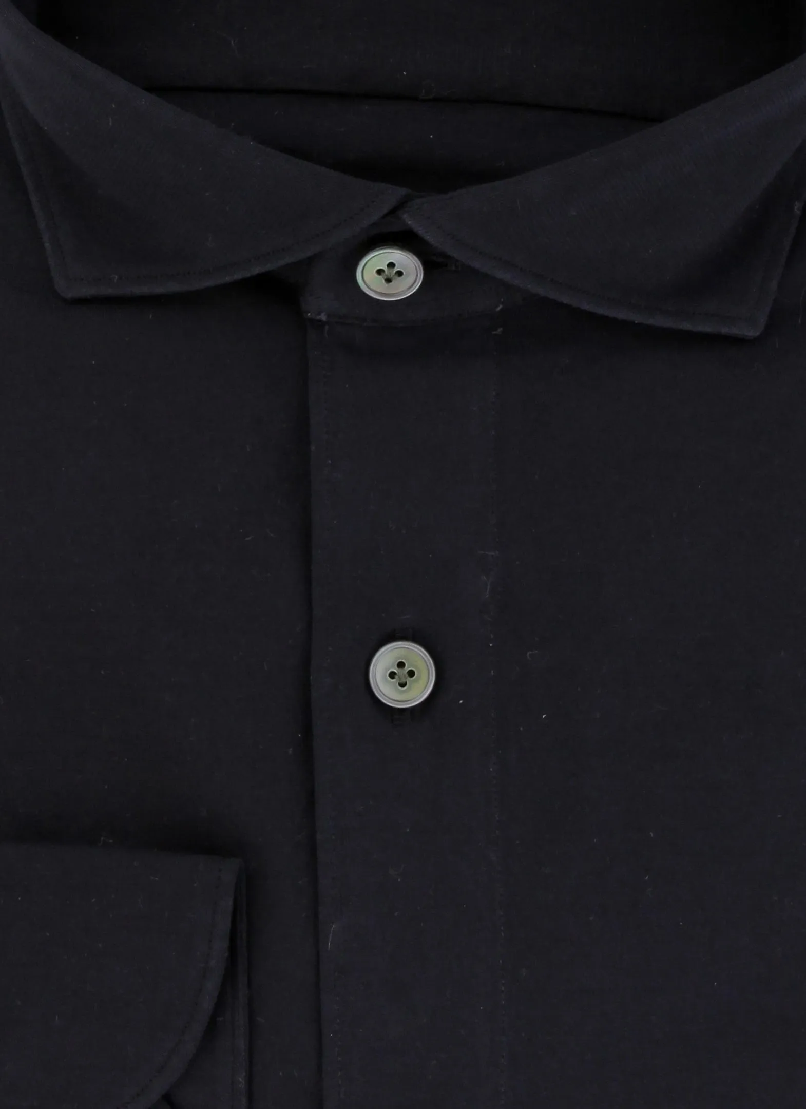 Finamore Napoli Black Shirt - Extra Slim