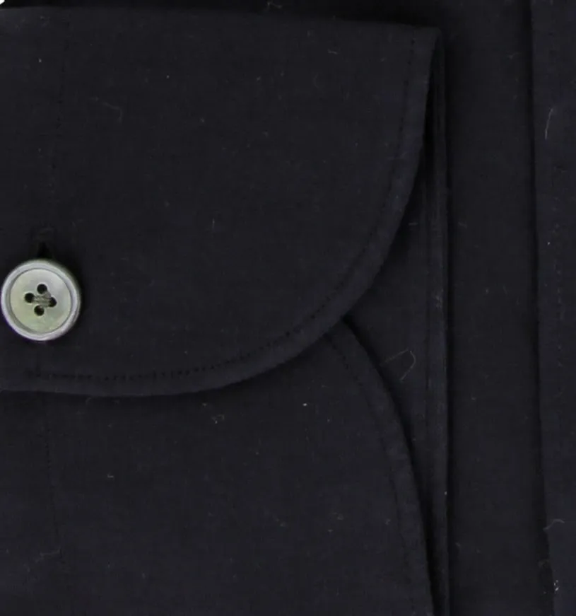 Finamore Napoli Black Shirt - Extra Slim