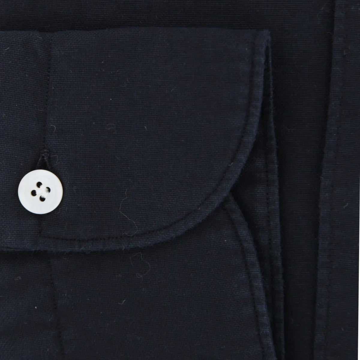 Finamore Napoli Black Shirt - Extra Slim