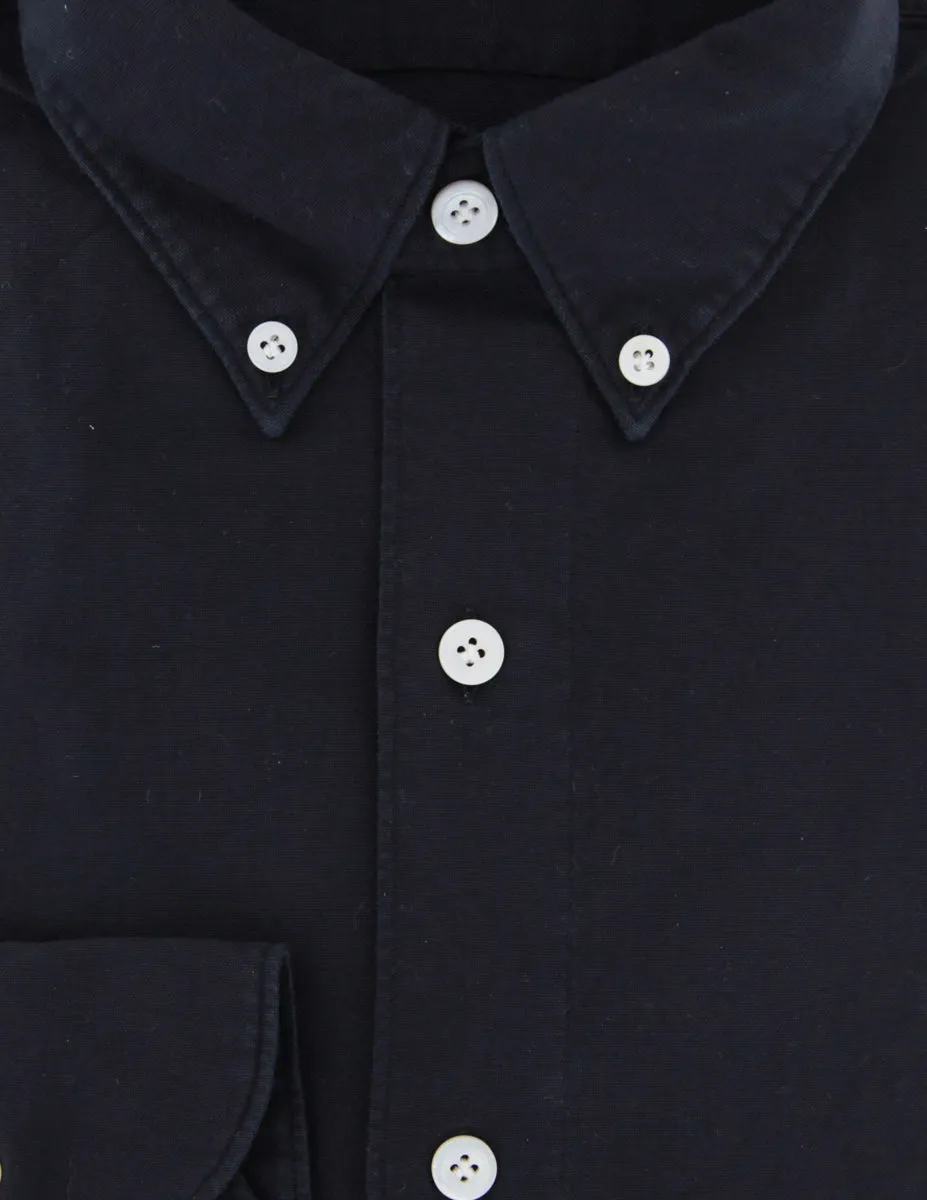 Finamore Napoli Black Shirt - Extra Slim