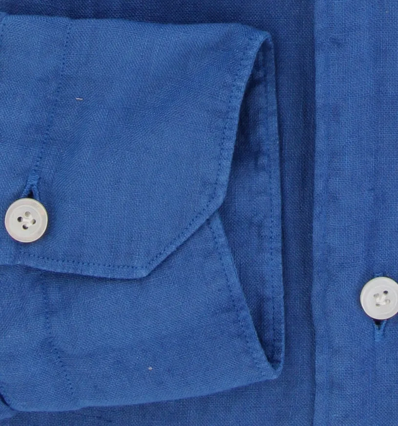 Finamore Napoli Blue Shirt - Extra Slim
