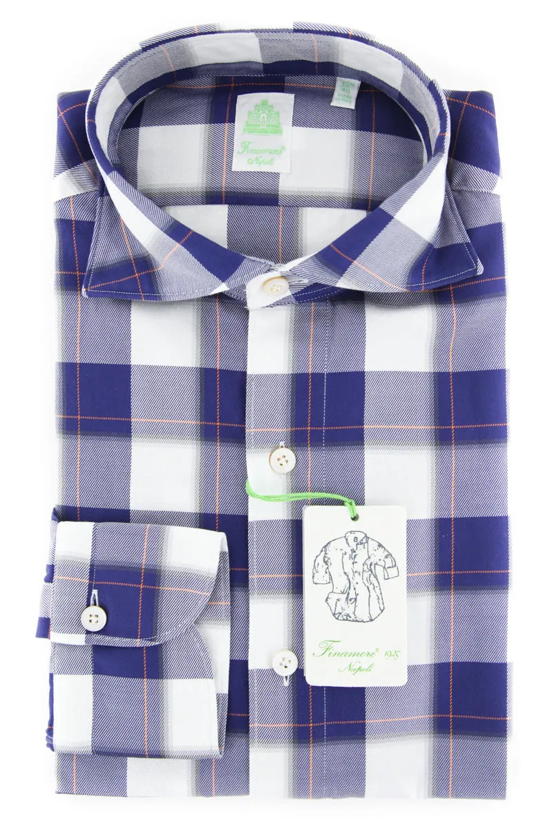 Finamore Napoli Blue Shirt - Extra Slim