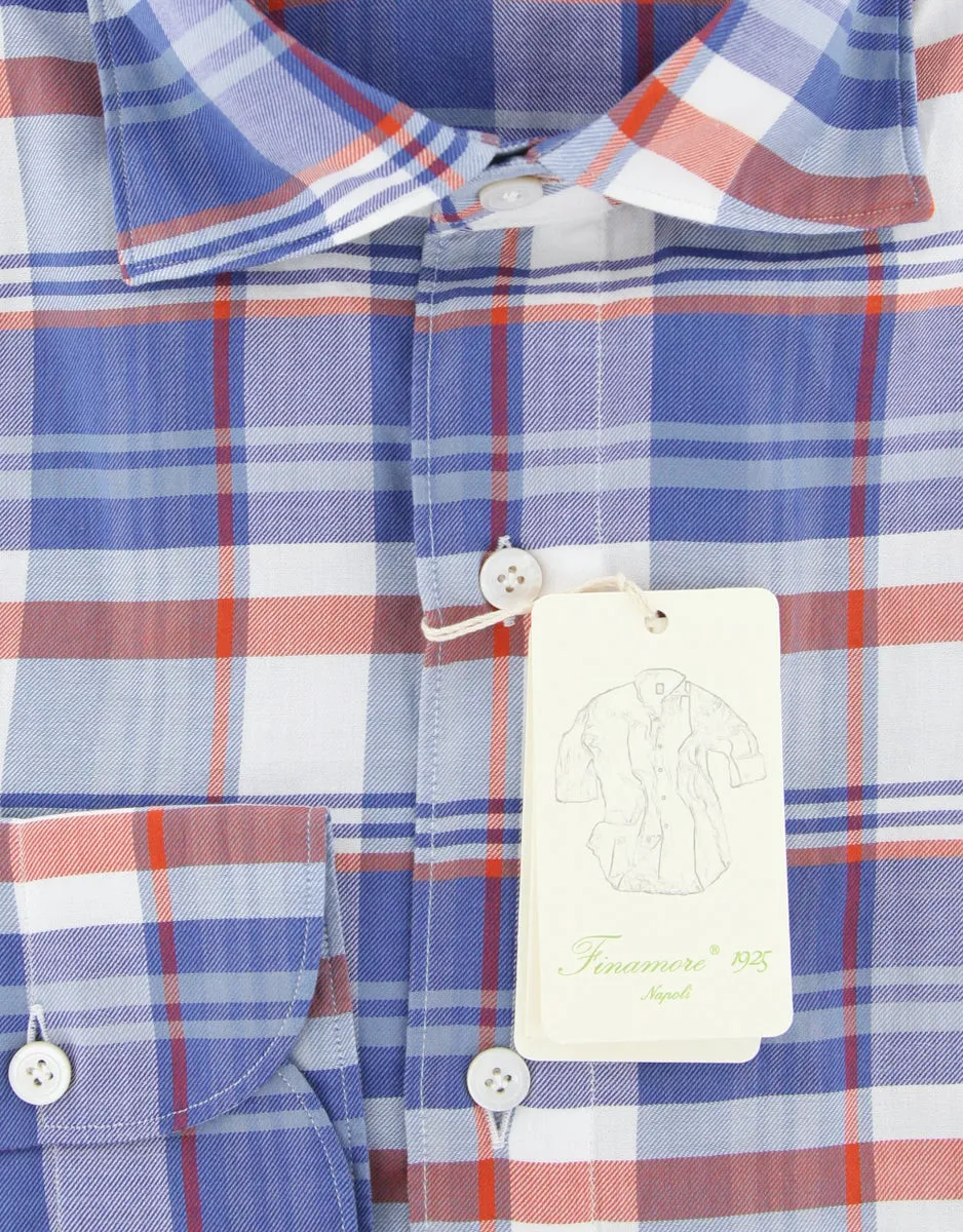 Finamore Napoli Blue Shirt - Extra Slim