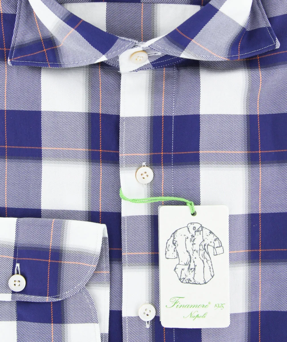 Finamore Napoli Blue Shirt - Extra Slim