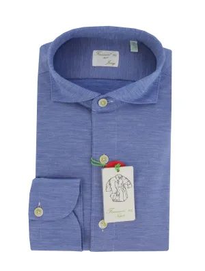 Finamore Napoli Blue Shirt - Slim