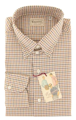 Finamore Napoli Brown Shirt - Extra Slim