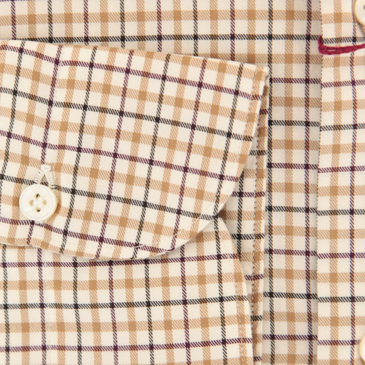 Finamore Napoli Brown Shirt - Extra Slim