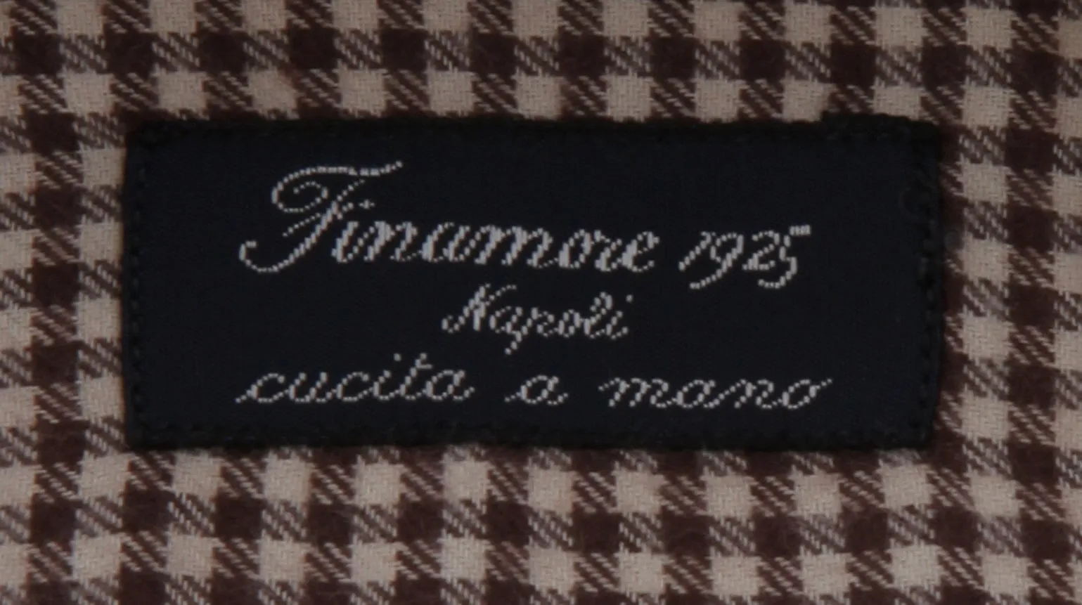 Finamore Napoli Brown Shirt - Slim