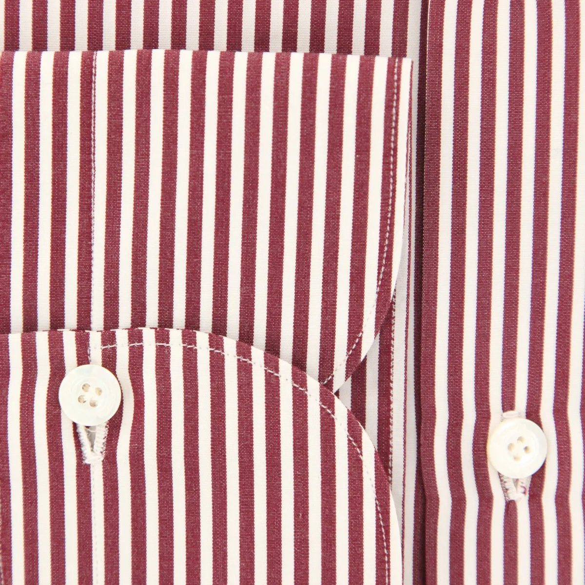 Finamore Napoli Burgundy Red Shirt - Extra Slim