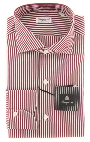Finamore Napoli Burgundy Red Shirt - Extra Slim